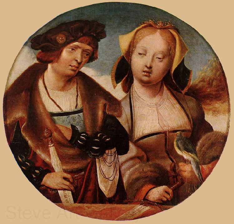 ENGELBRECHTSZ., Cornelis St Cecilia and her Fiance sdf